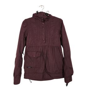 HOLDEN Jacket Womens XS Maroon Dawn‎ Pullover Ski Snow Jacket Waterproof
